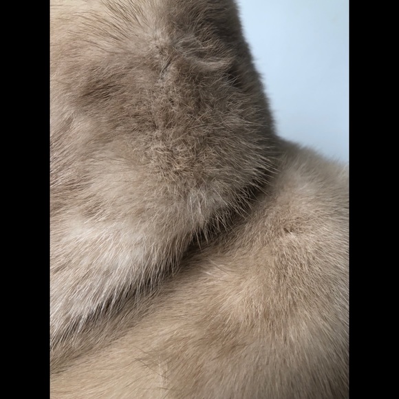 VTG 40s Blond Mink Fur Cape - Picture 11 of 16